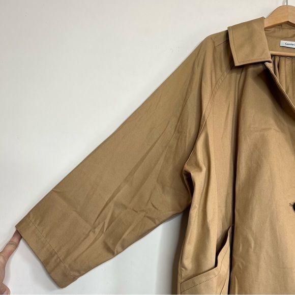 * RESERVED FOR DOROTHY * Gentle Herd Oversized Cotton Trench Coat in Beige - Picture 10 of 16